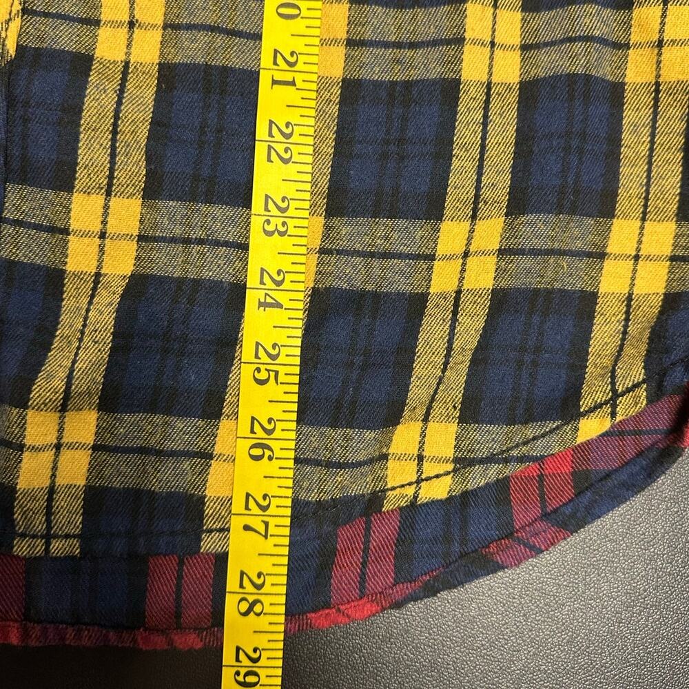 Dlr Essentials Mixed Plaid Flannel Button Down Sh… - image 7